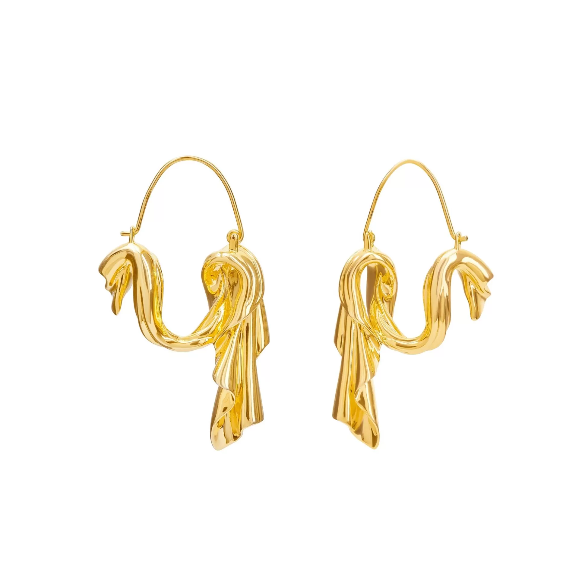 Best Sale Dangling Drape Earrings (Gold) Earrings