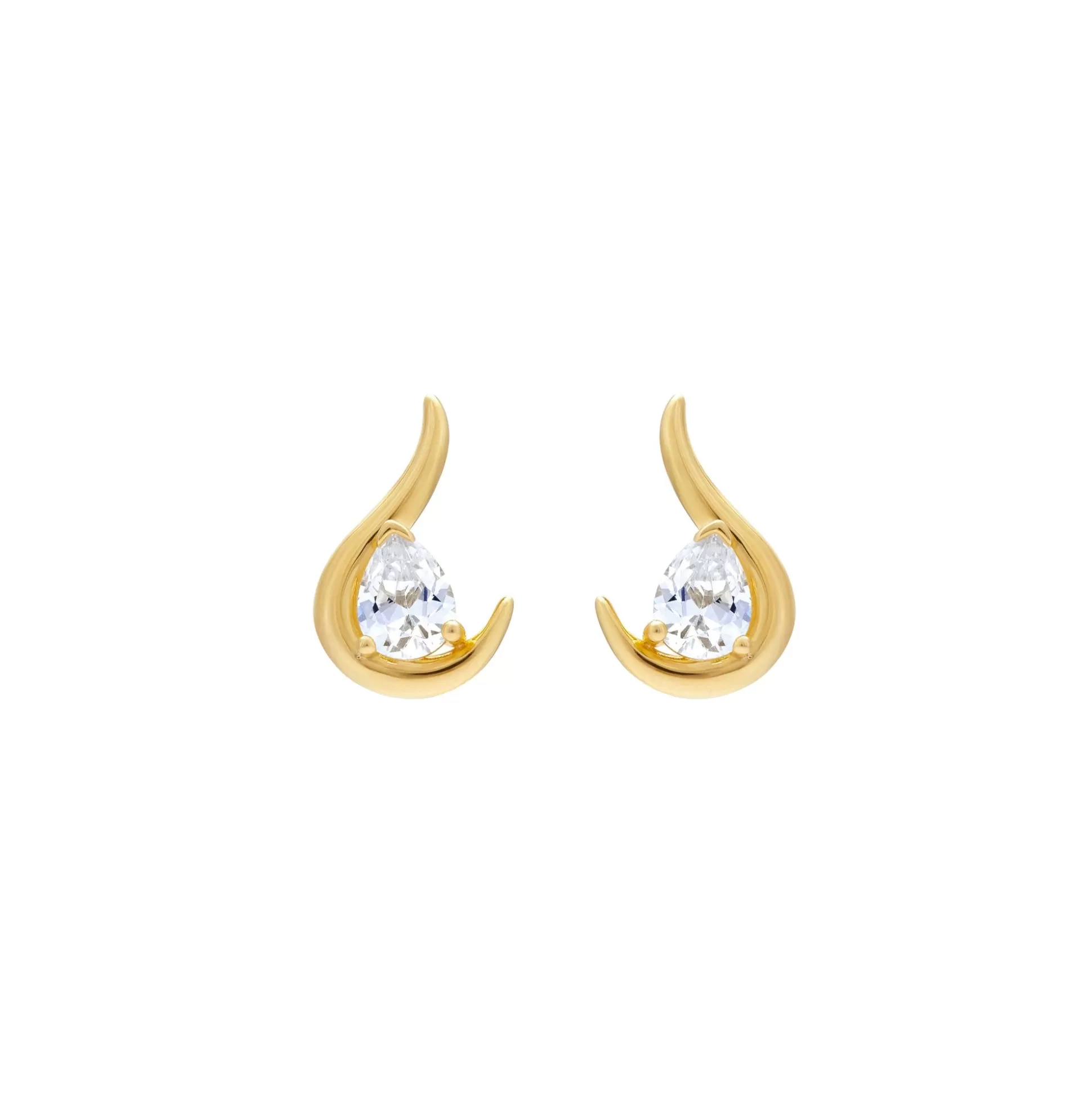 Best Sale Grande Poire De Feu Earrings (Clear) Earrings