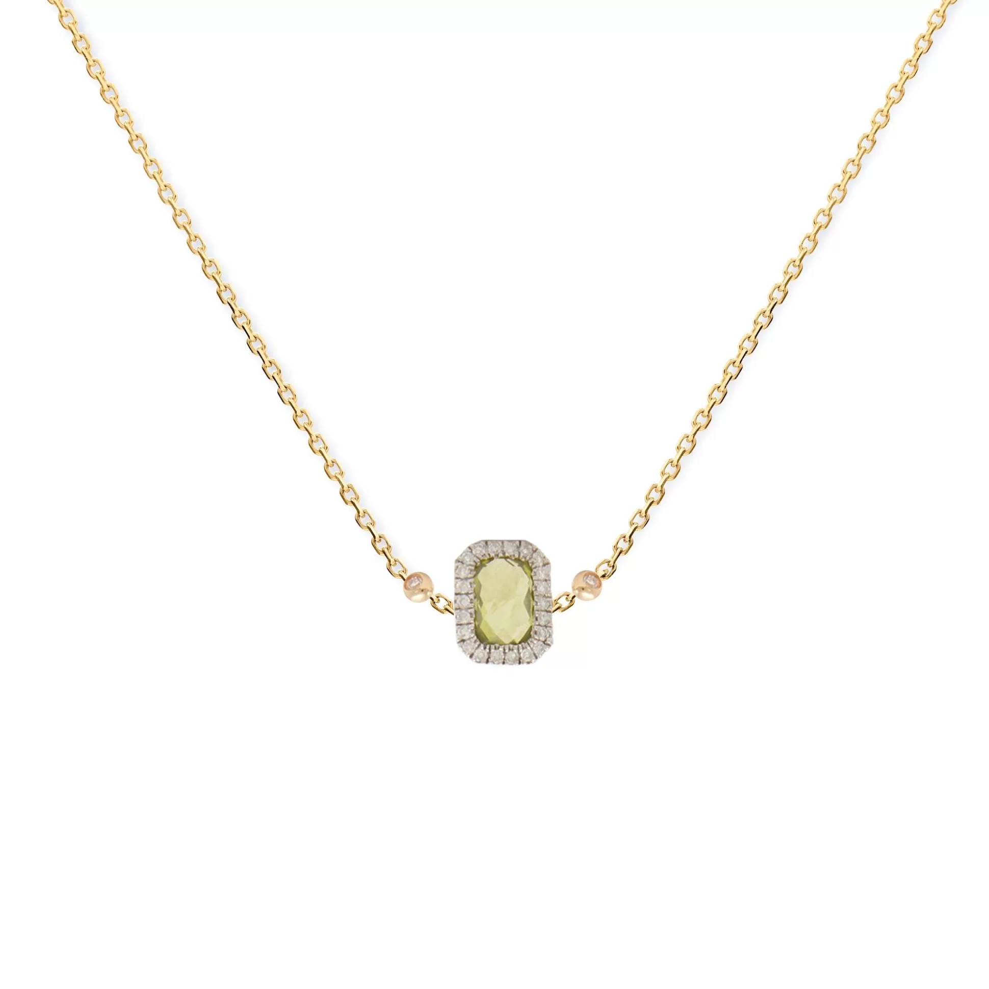 Cheap Square Peridot Necklace Necklaces