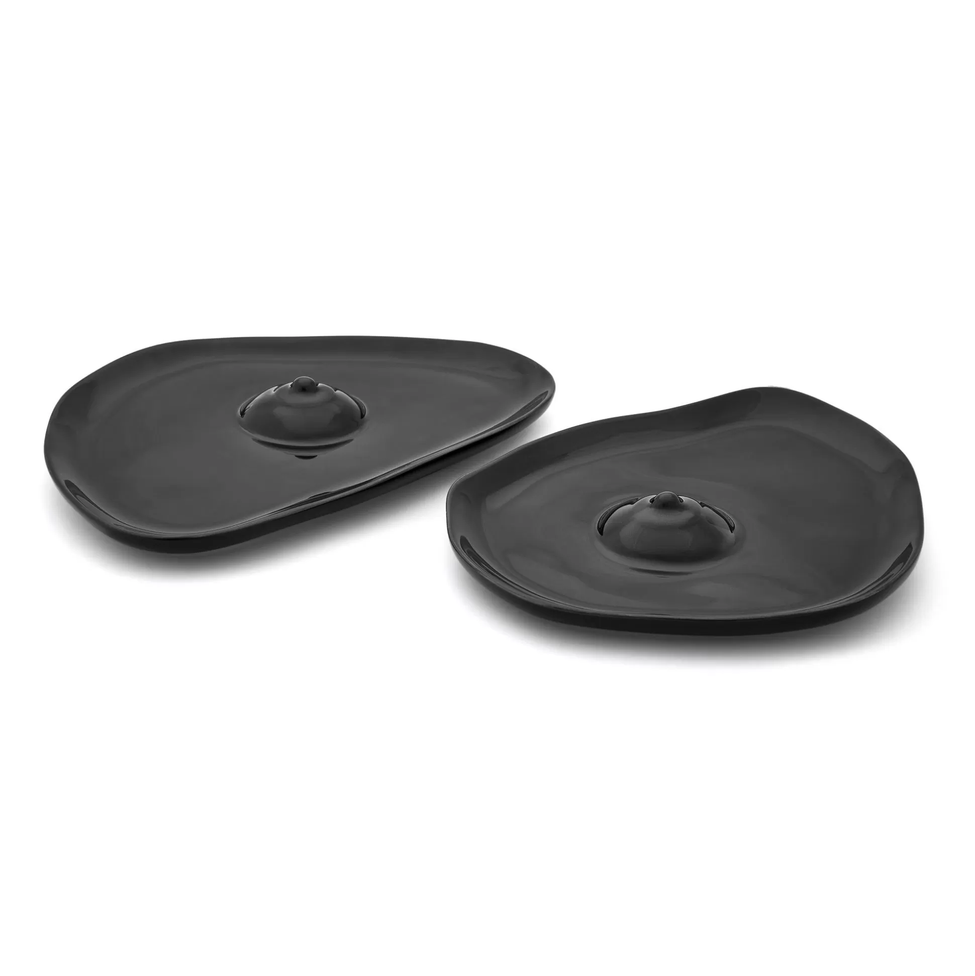 Shop Tatas Plates (High-Shine Black) Home