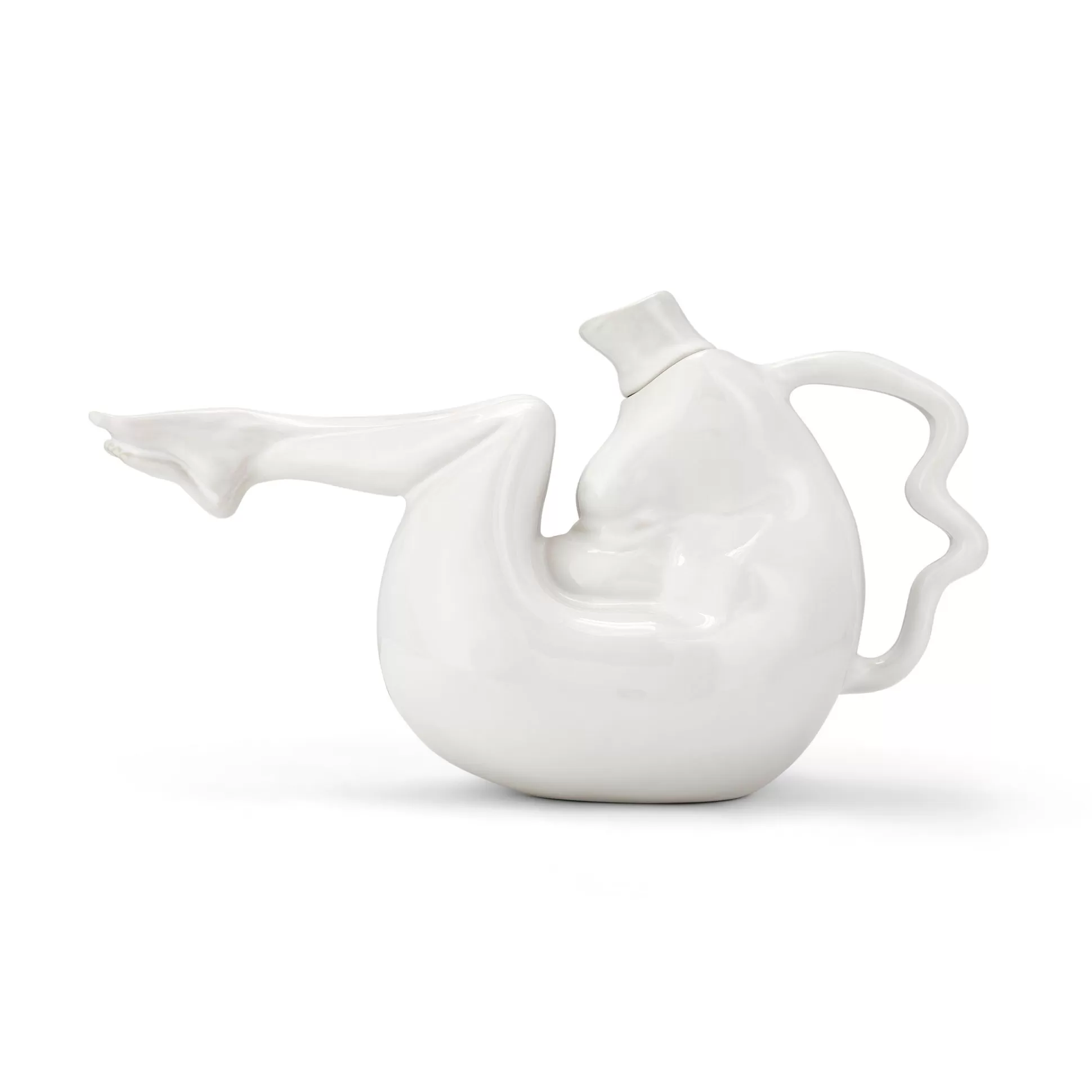 Fashion Tit-Tea Pot (High-Shine White) Home