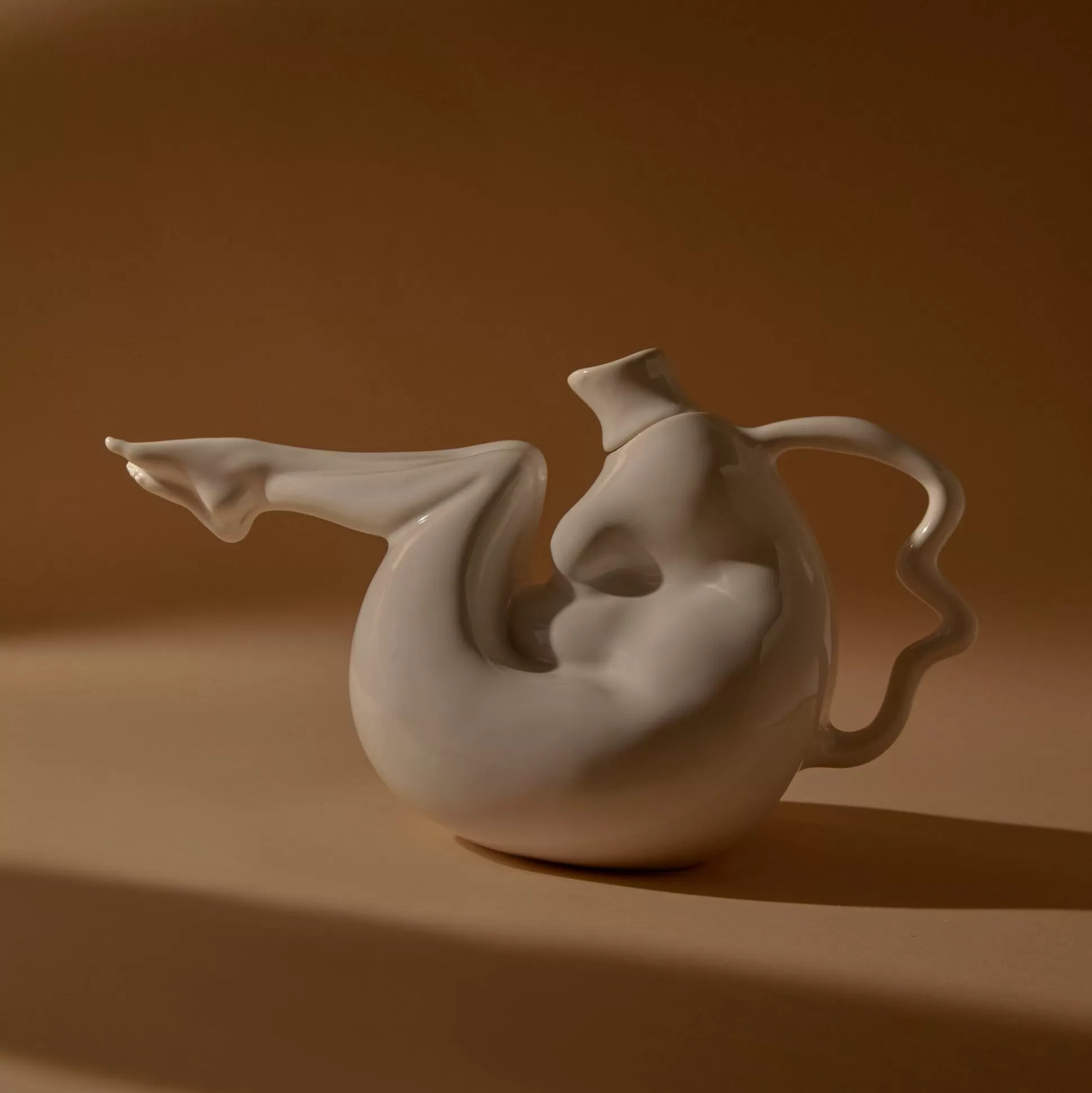 Fashion Tit-Tea Pot (High-Shine White) Home